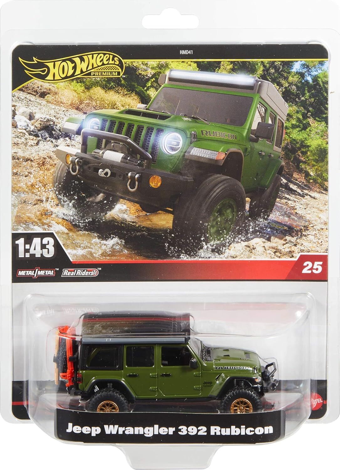 1/43 Hot Wheels Premium - Jeep Wrangler 392 Rubicon (HWT19)