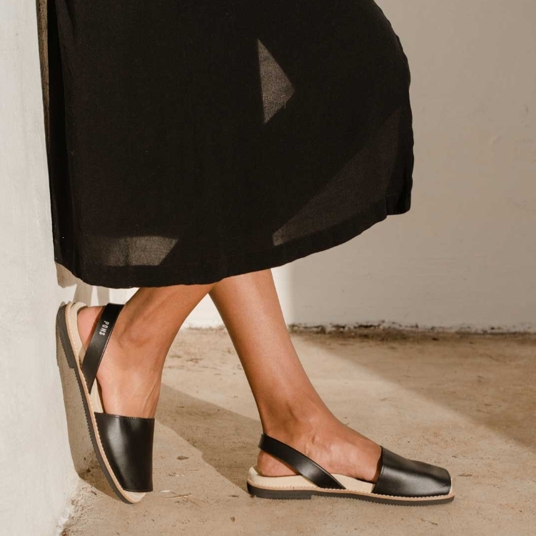 (預購)Pons Avarcas 手工皮革鞋墊設計涼鞋(大人款) Classic Anatomic - Black