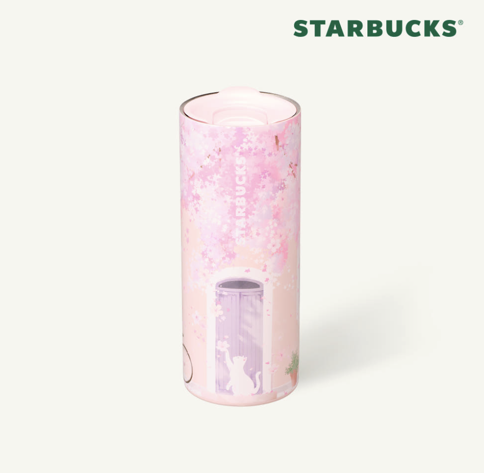 STARBUCKS SS Blooming Momo Leo 真空不鏽鋼隨行杯 — 473ml (16oz)