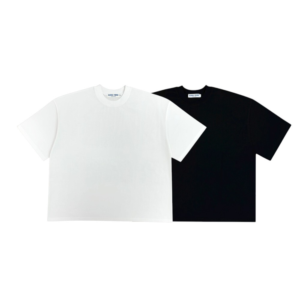 《S.V》純棉BOXY短寬素T