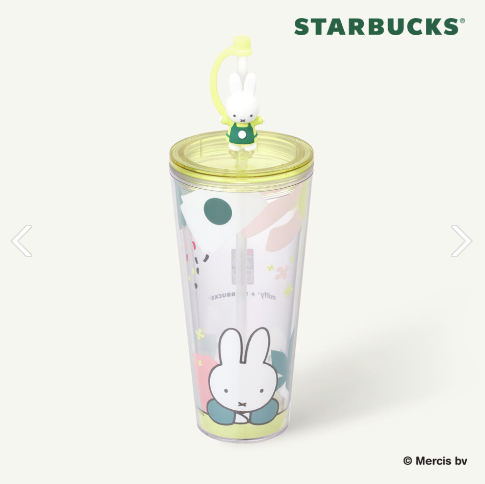 STARBUCKS x Miffy Forever 聯名公仔冷飲吸管杯 — 591ml (20oz)