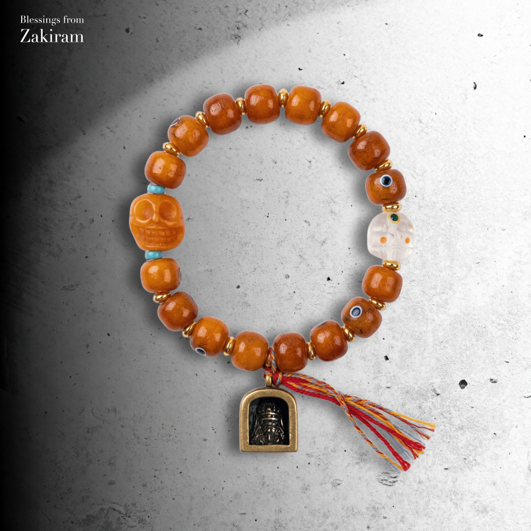 扎基拉姆嘎嗚 阿呆 牛骨 手串