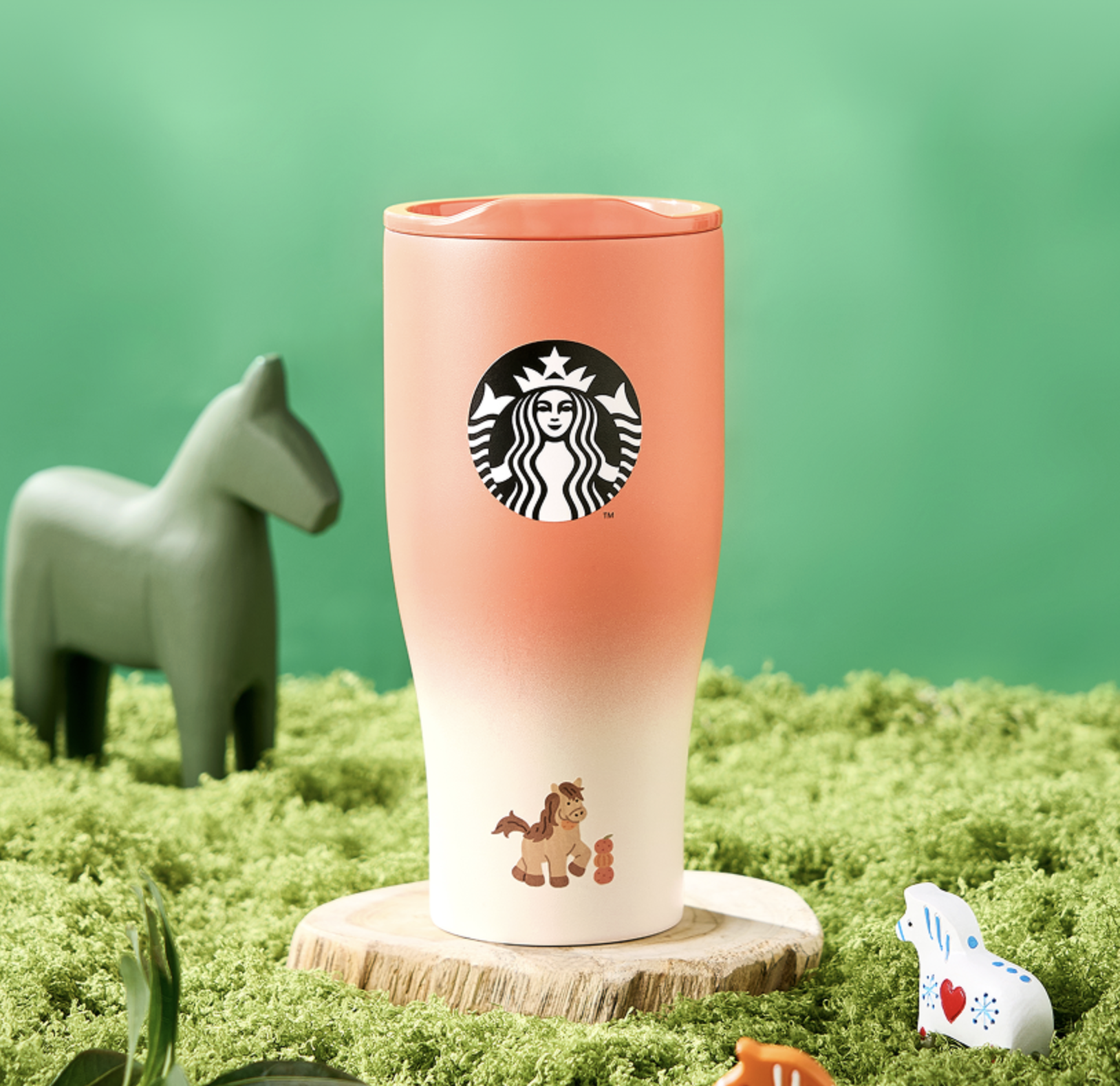 STARBUCKS SS Baby Pony Tangerine 真空不鏽鋼隨行杯 — 784ml (26.5oz)