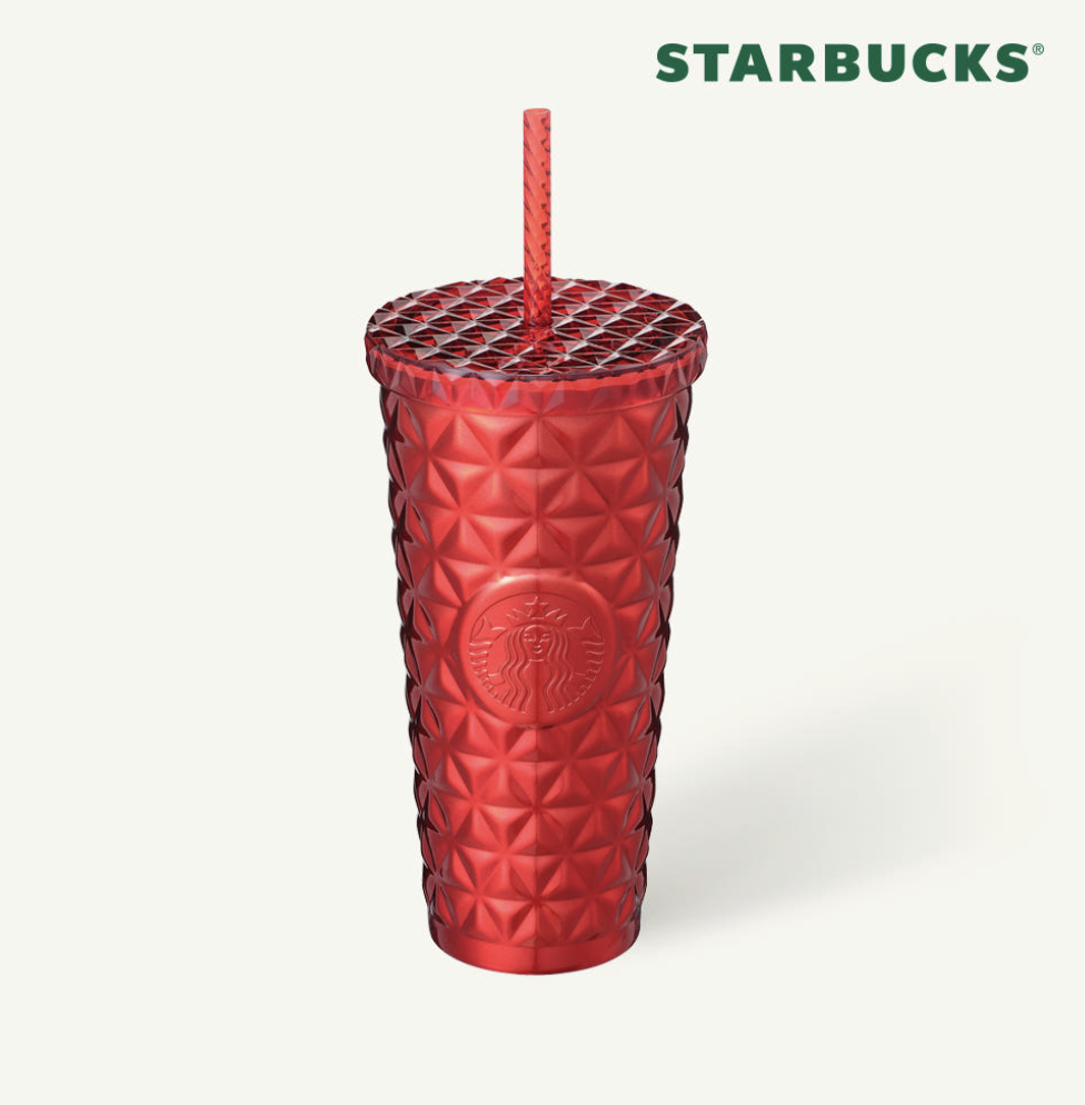 STARBUCKS SS Joyful Dion 真空不鏽鋼冷飲吸管杯 — 591ml (20oz)