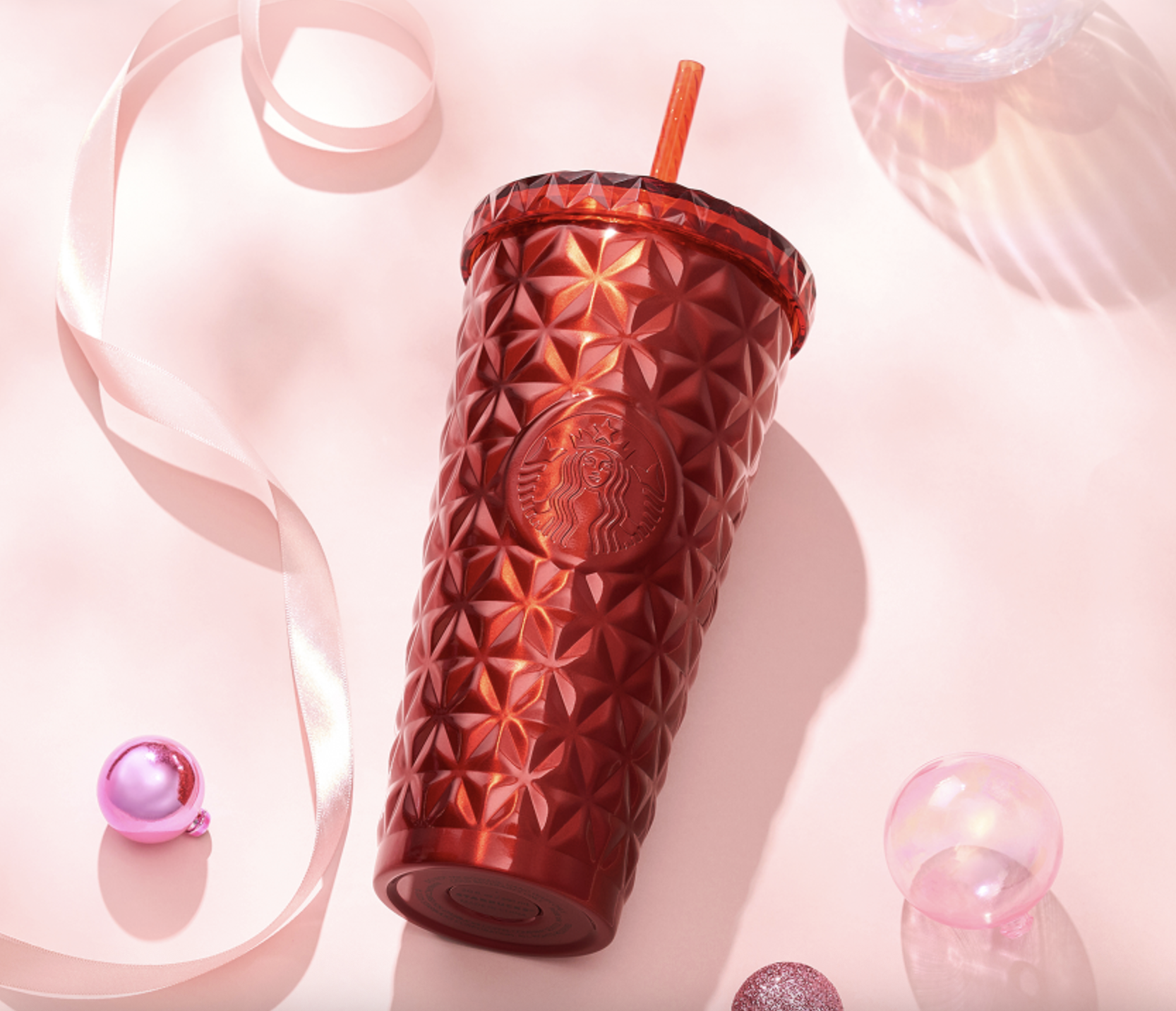 STARBUCKS SS Joyful Dion 真空不鏽鋼冷飲吸管杯 — 591ml (20oz)