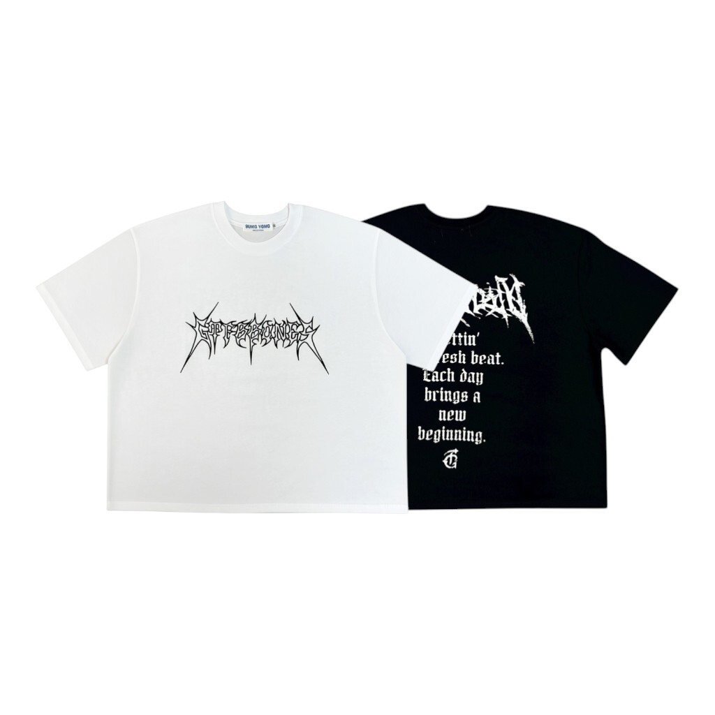 《K》斑駁鋒芒刺繡BOXY短T