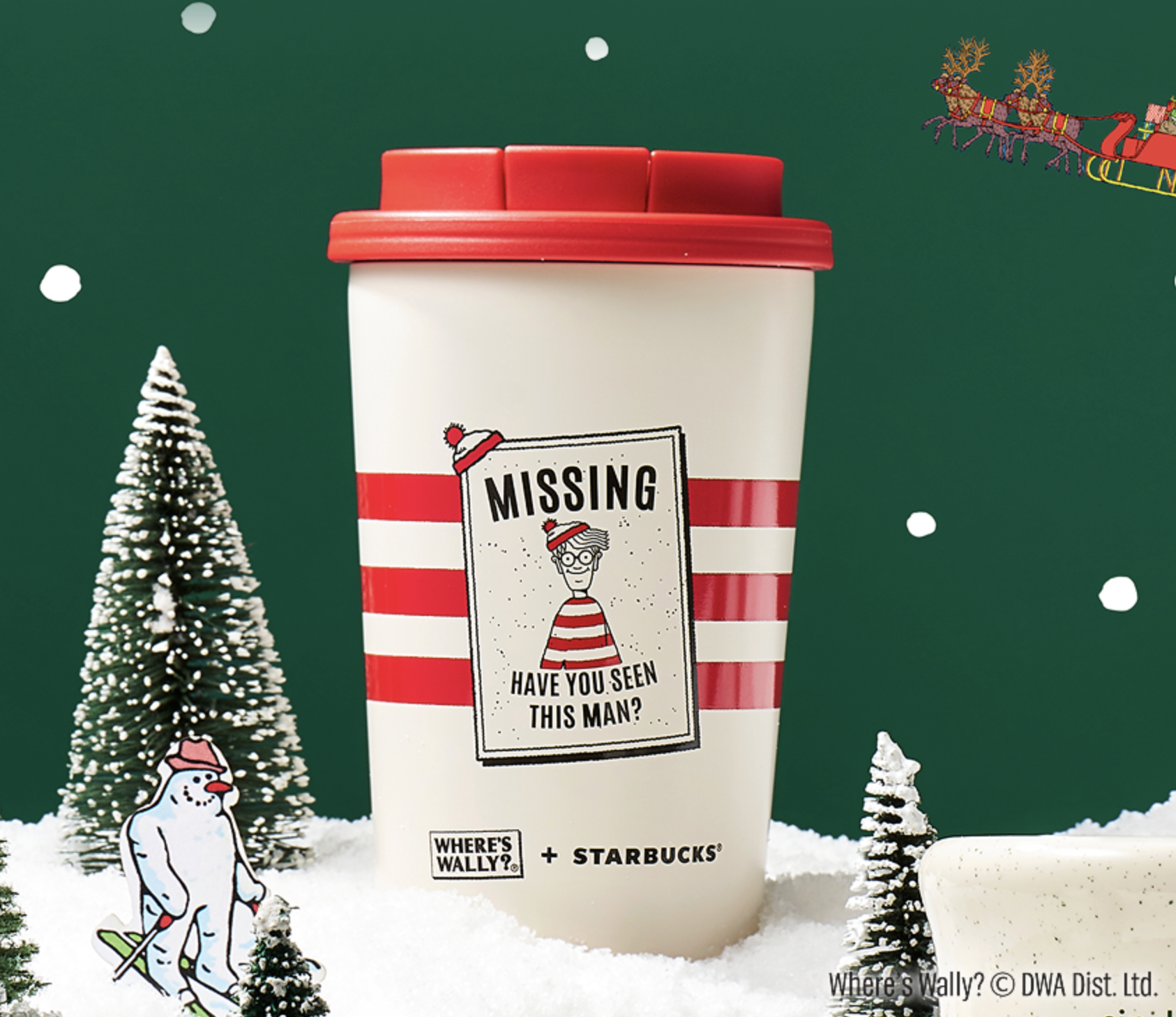 STARBUCKS SS Joyful Wally JDN 真空不鏽鋼隨行杯 — 355ml (12oz)