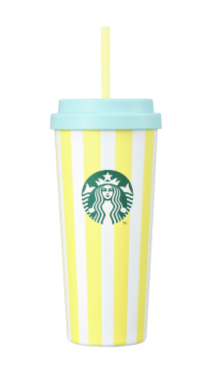 STARBUCKS SS Surf Beach Quinten 真空不鏽鋼冷飲吸管杯 — 591ml (20oz)