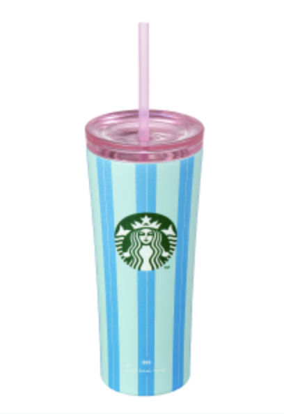 STARBUCKS SS Surf Beach Fineni 真空不鏽鋼冷飲吸管杯 — 473ml (16oz)
