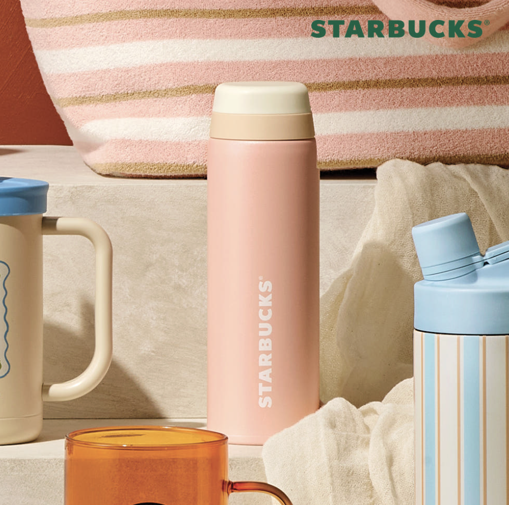 STARBUCKS Sunset Summer JOR 極輕量真空不鏽鋼保溫瓶 — 350ml (12oz)