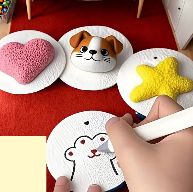 加油文具遇水膨脹木漿海綿肌理畫 (SF2602)：展示 3D 感官刺激與感官整合訓練過程，適合 SEN 特殊教育老師及職業治療師作為紓壓教學物資。