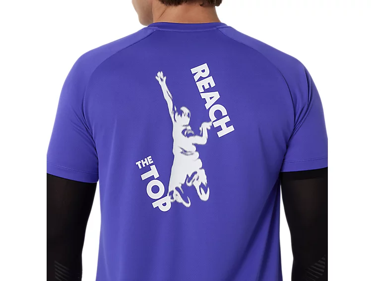 ASICS 中性排球衫 紫藍色/白色