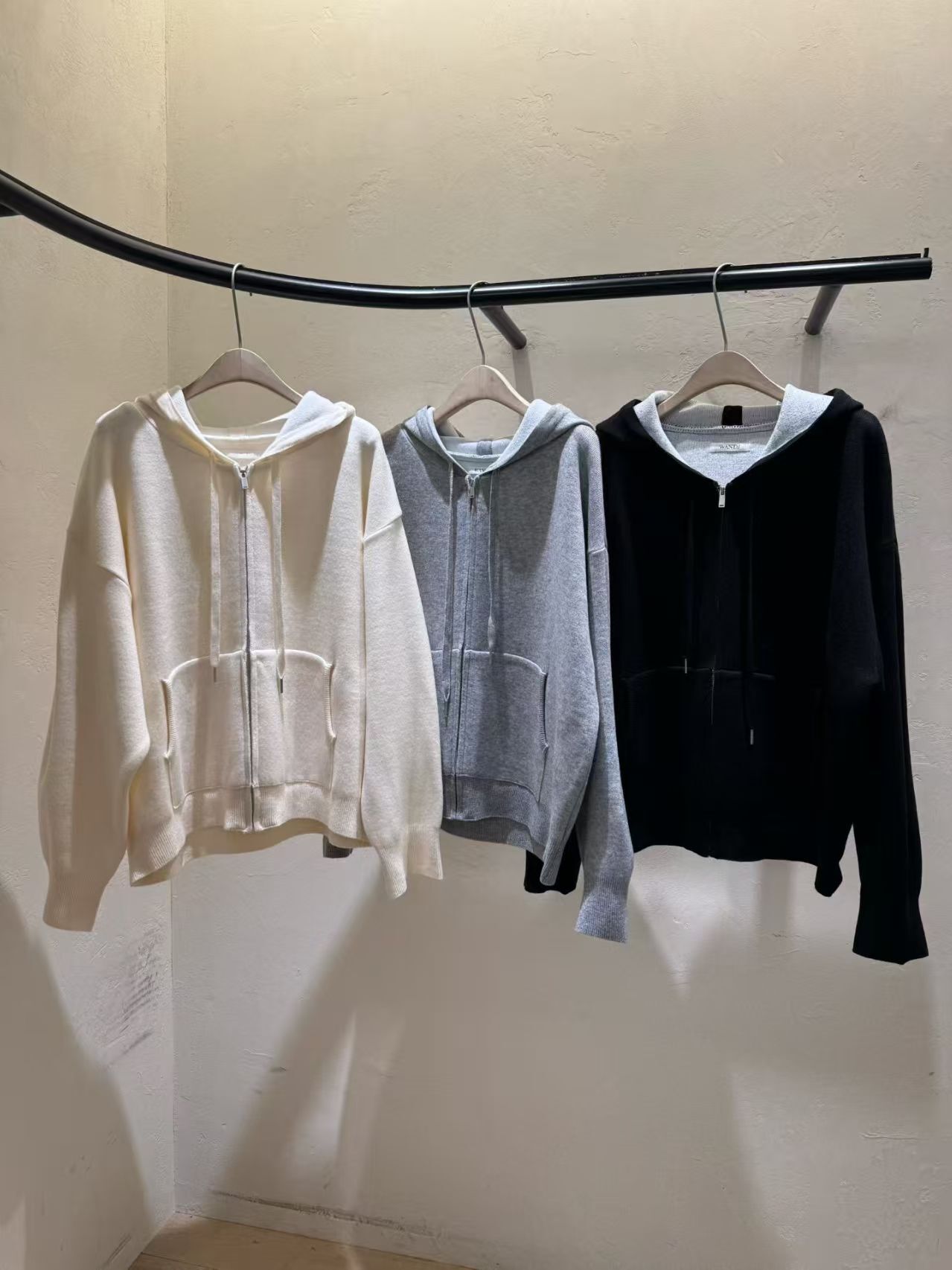 WJ6008 休閑連帽拉鏈衛衣外套