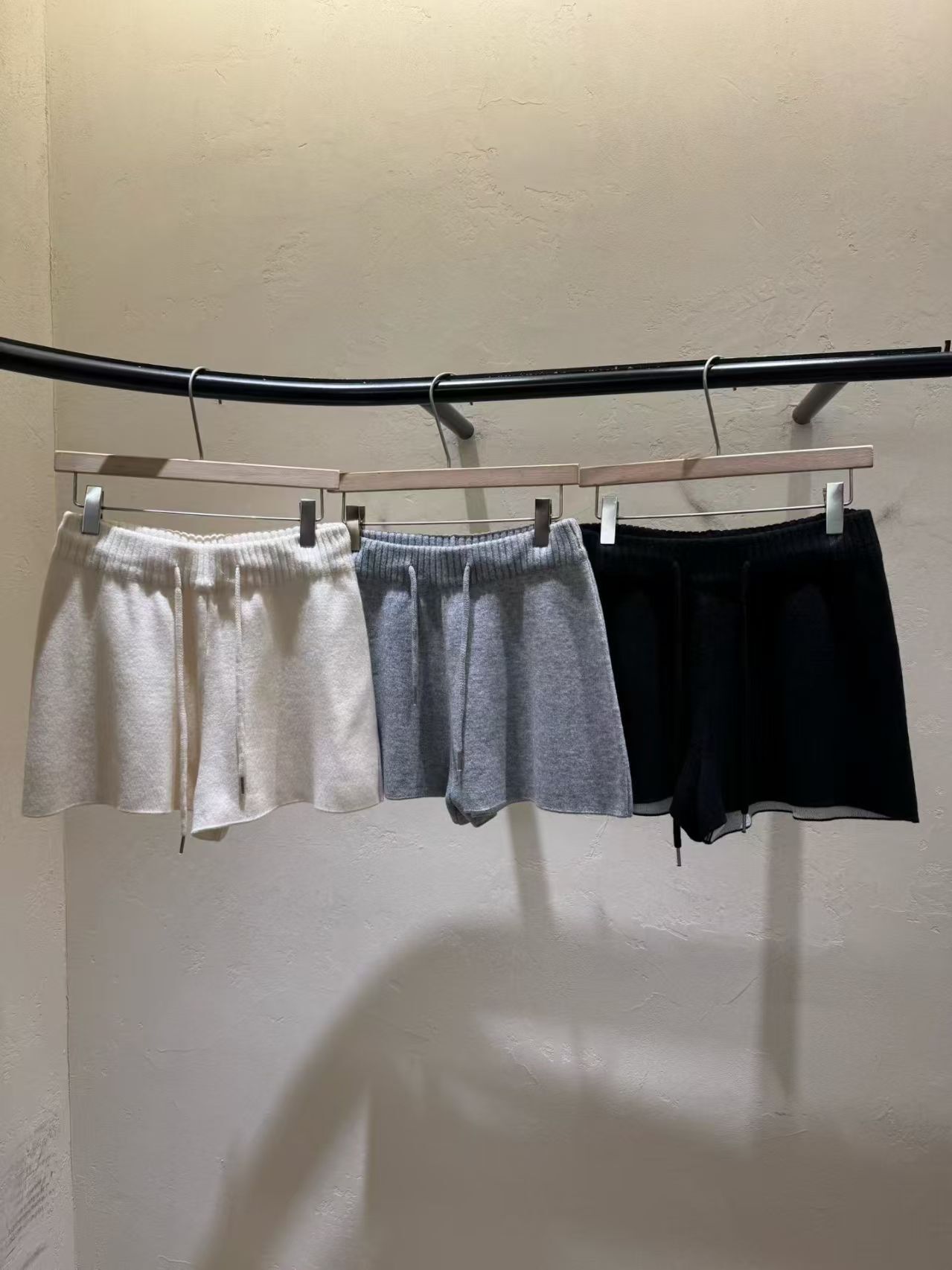 WJ6009 休閑全橡筋軟綿短褲