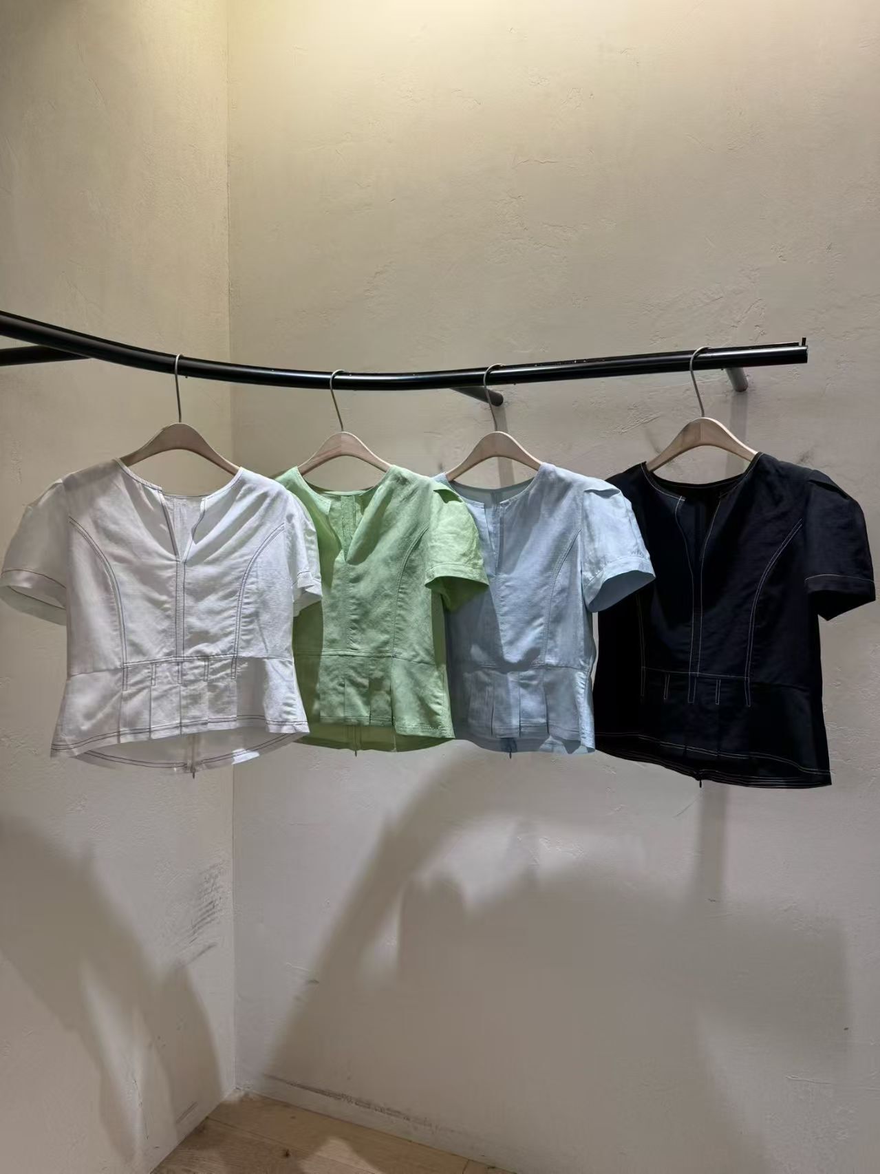 WJ6010 明車綫設計開領上衣