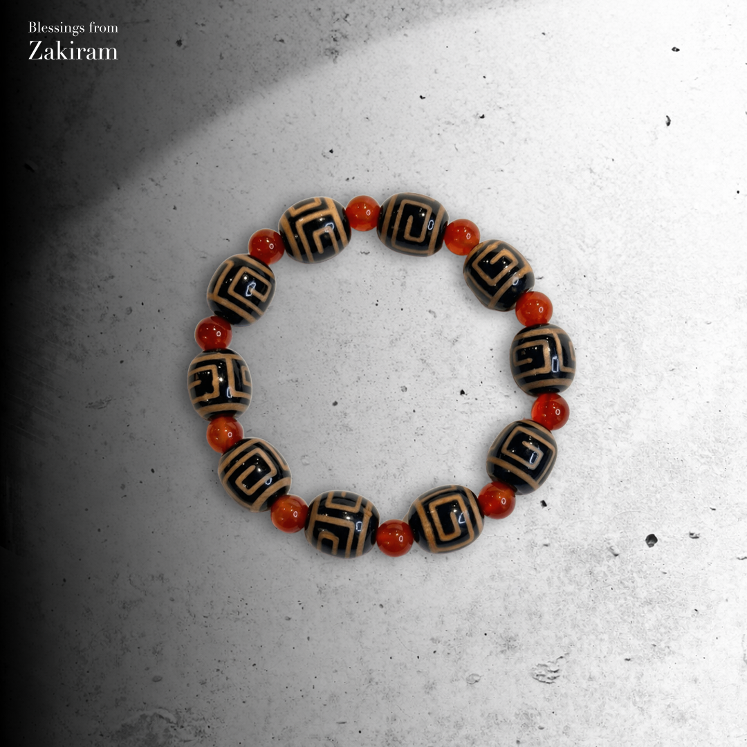 回紋天珠 富貴不斷 手串