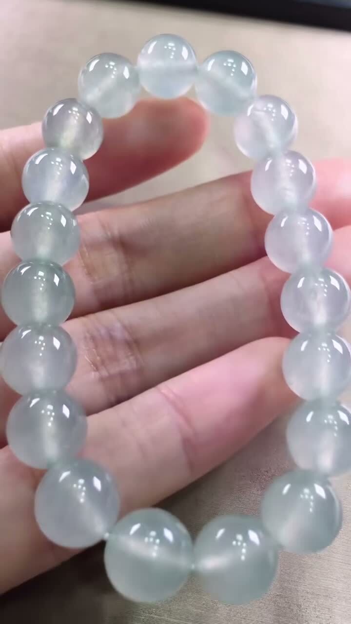 翡翠冰種手串 (10mm直徑),天然翡翠A玉, 緬甸玉, Jade, Jadeite