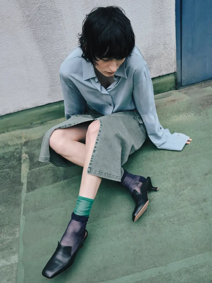 [連線優惠] 靴下屋 Tabio 透膚層次設計襪