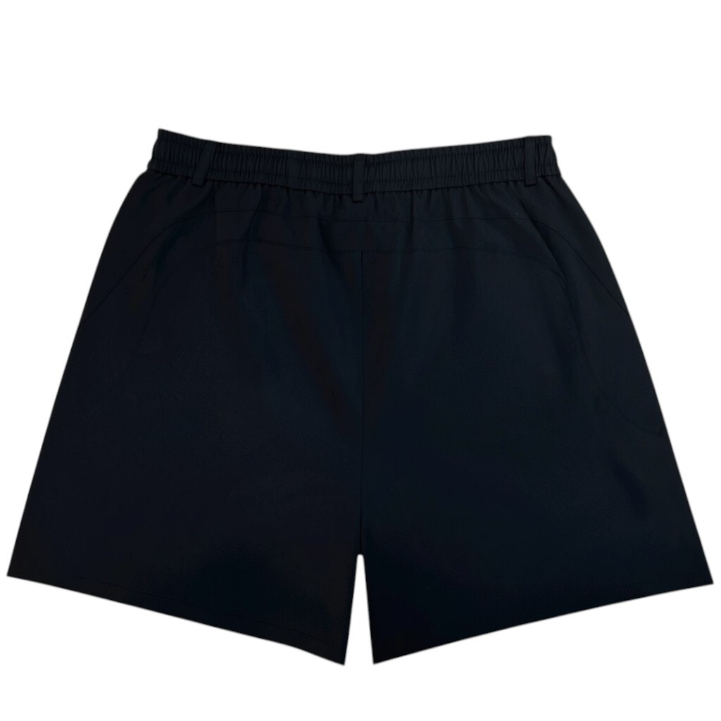 《S.V》涼感剪裁弧線膝上短褲