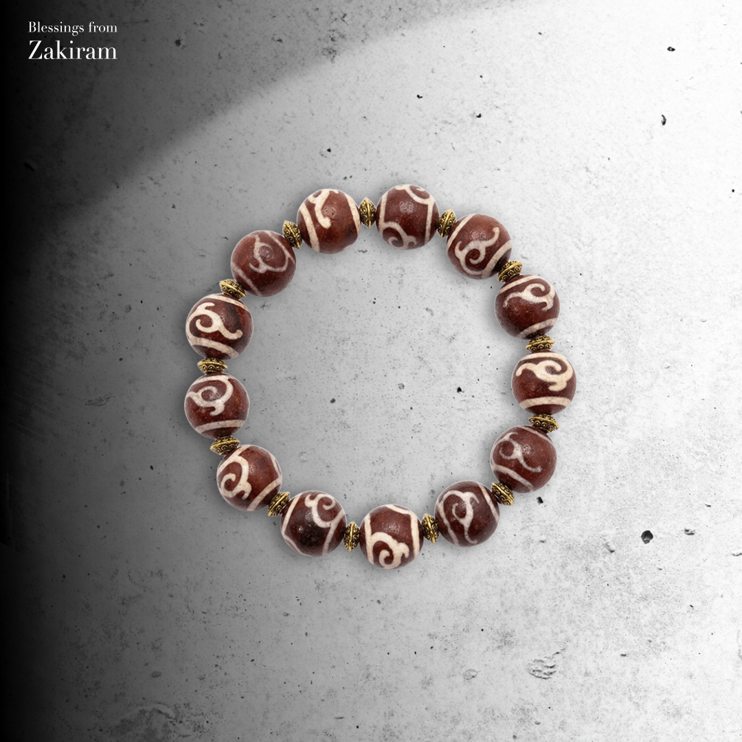 紅肉 綠度母天珠 手串