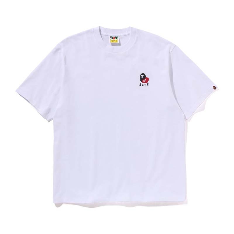 BAPE Ape Head 2 Point Tee 愛心小猿人頭 短袖 白色 BAPE-611CM [台灣現貨]