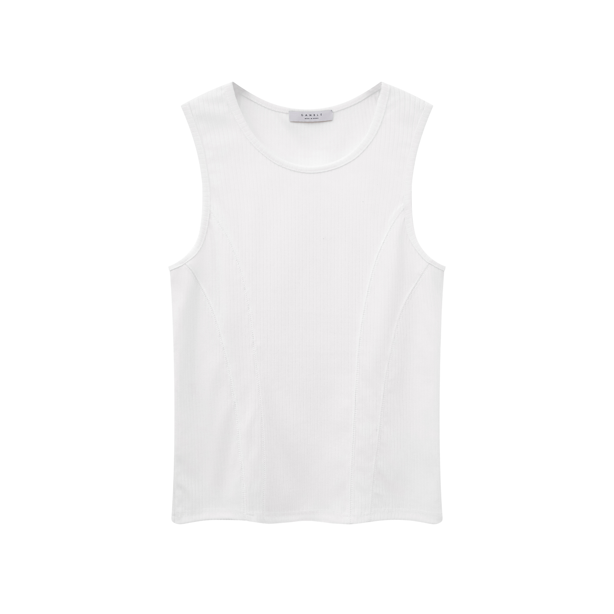 《K》螺紋側流線重磅背心