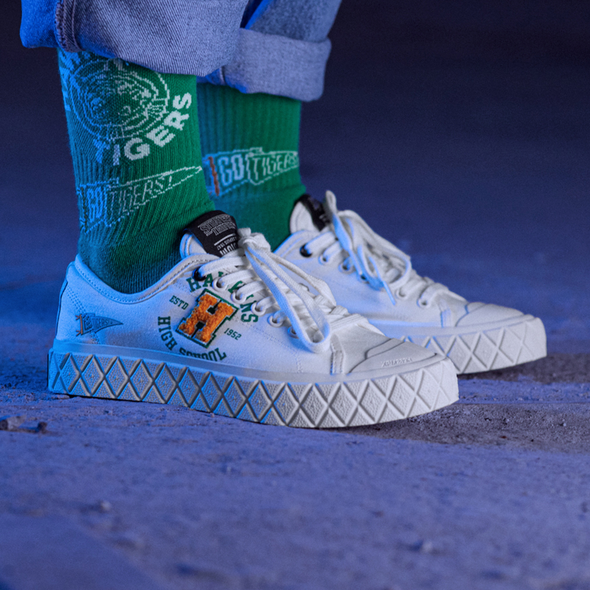 PALLADIUM X STRANGER THINGS 女裝 PALLA ACE TIGERS 帆布鞋