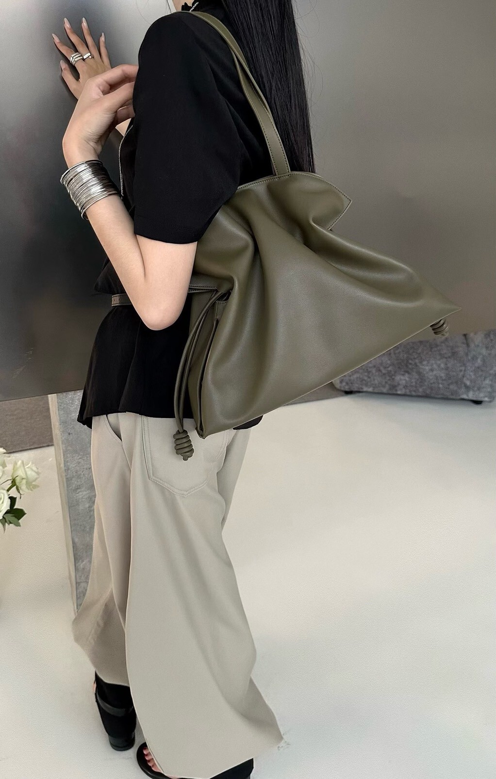 96309大號牛皮福袋包