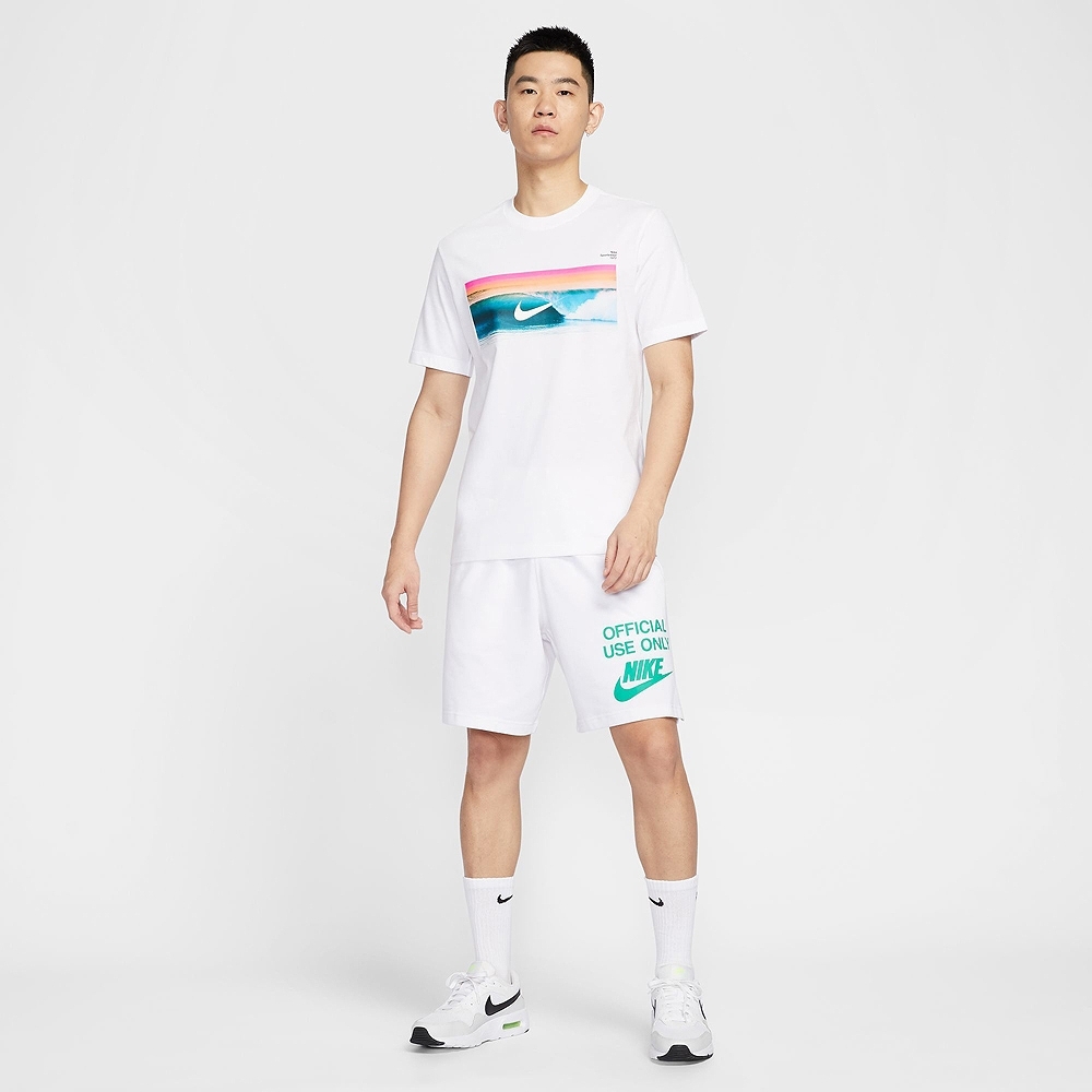 NIKE 短T AS U NSW TEE OC PHOTO 2 白 印花 短袖 男 HJ0761-100