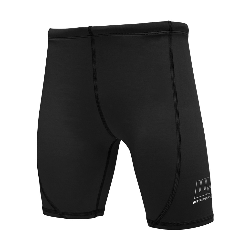 1mm 兒童四向拉伸抓毛游泳保暖短褲 - 黑