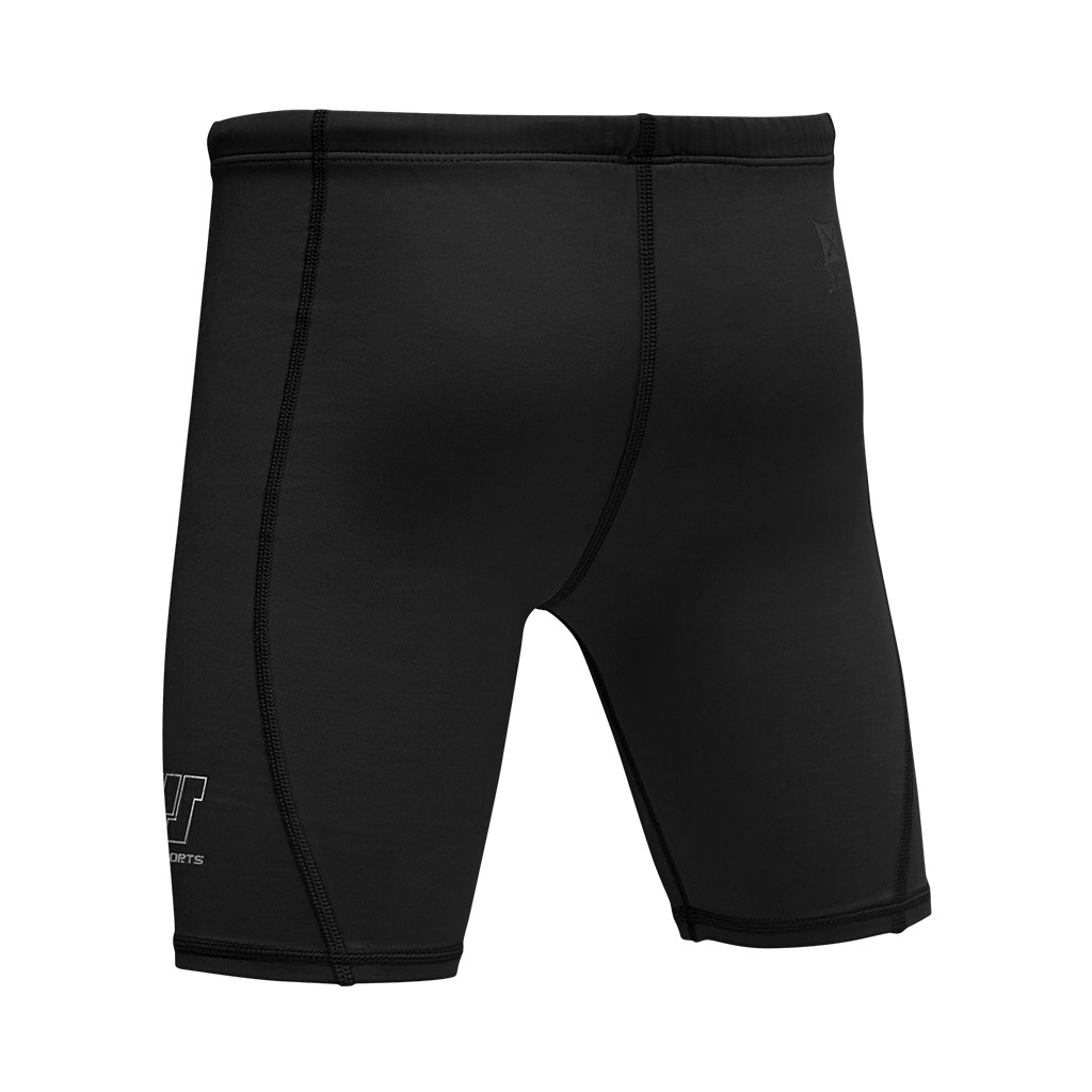 1mm 兒童四向拉伸抓毛游泳保暖短褲 - 黑