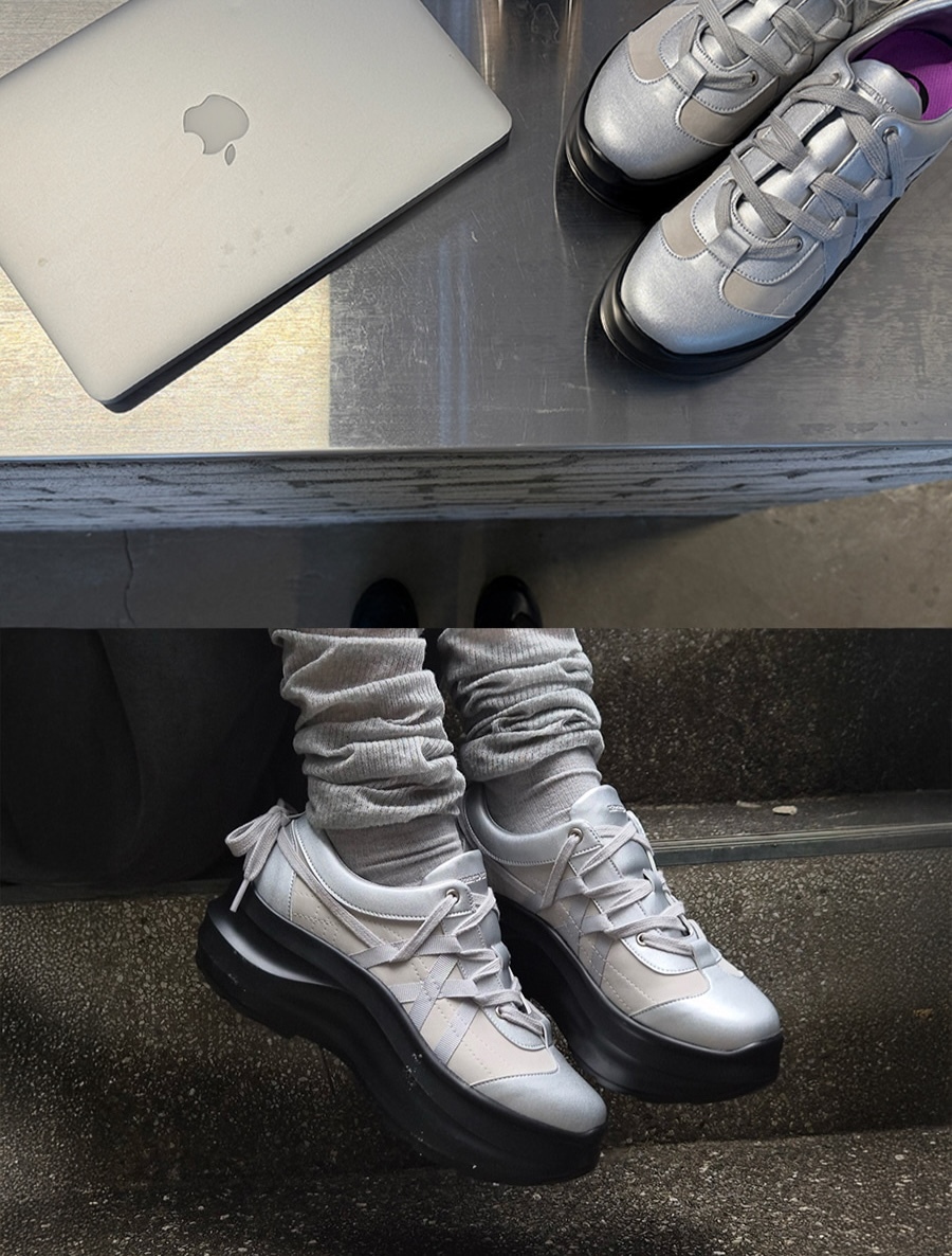 THREE TO EIGHTY PLATFORM STRAP SNEAKERS 7cm厚底鞋