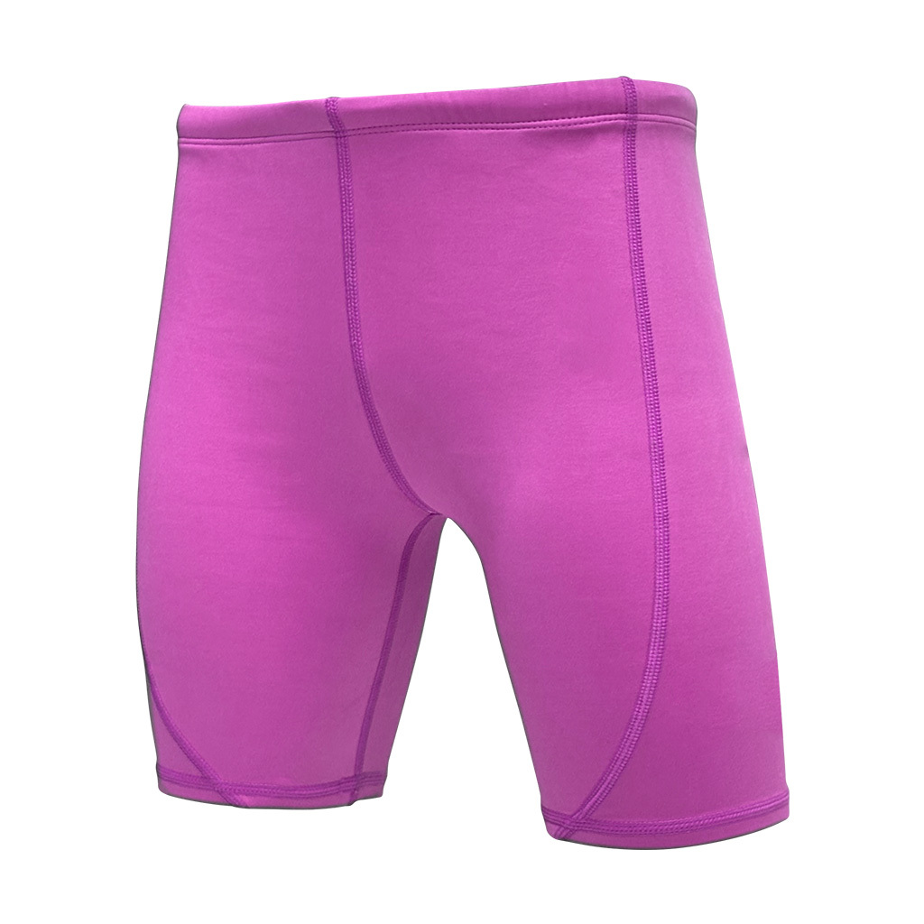 1mm 兒童四向拉伸抓毛游泳保暖短褲 - 粉紅