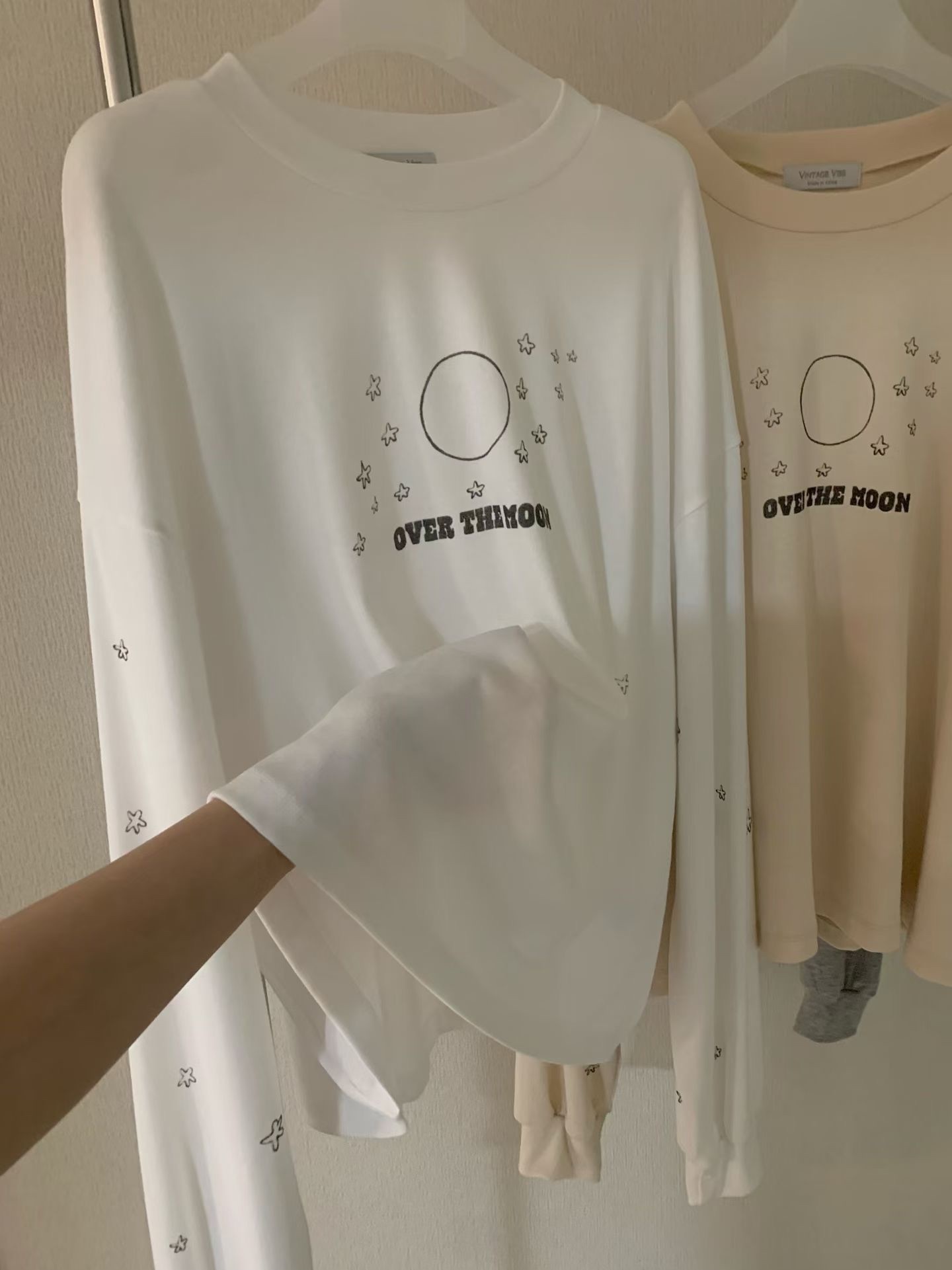 🇰🇷宇宙月亮星星💫🪐薄長袖