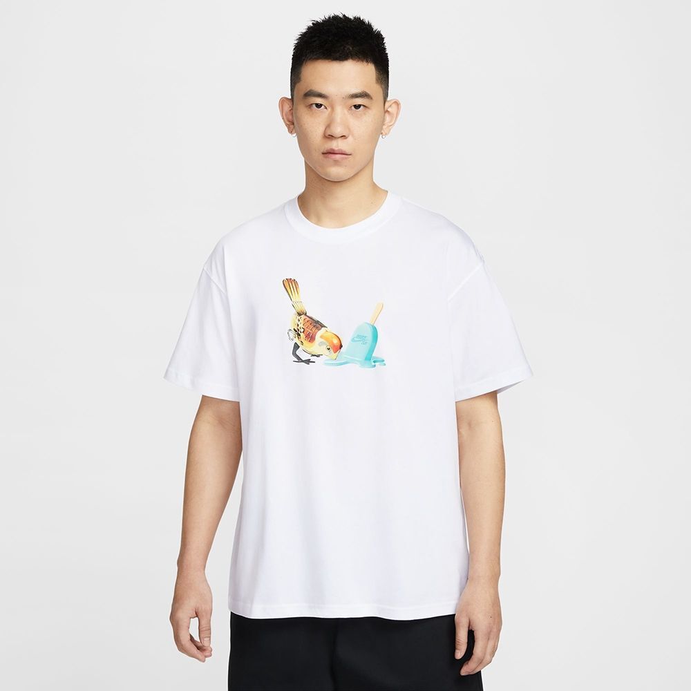 NIKE 短T AS U NK SB TEE M90 OC ICE CREA 白 印花 短袖 男 HJ0819-100