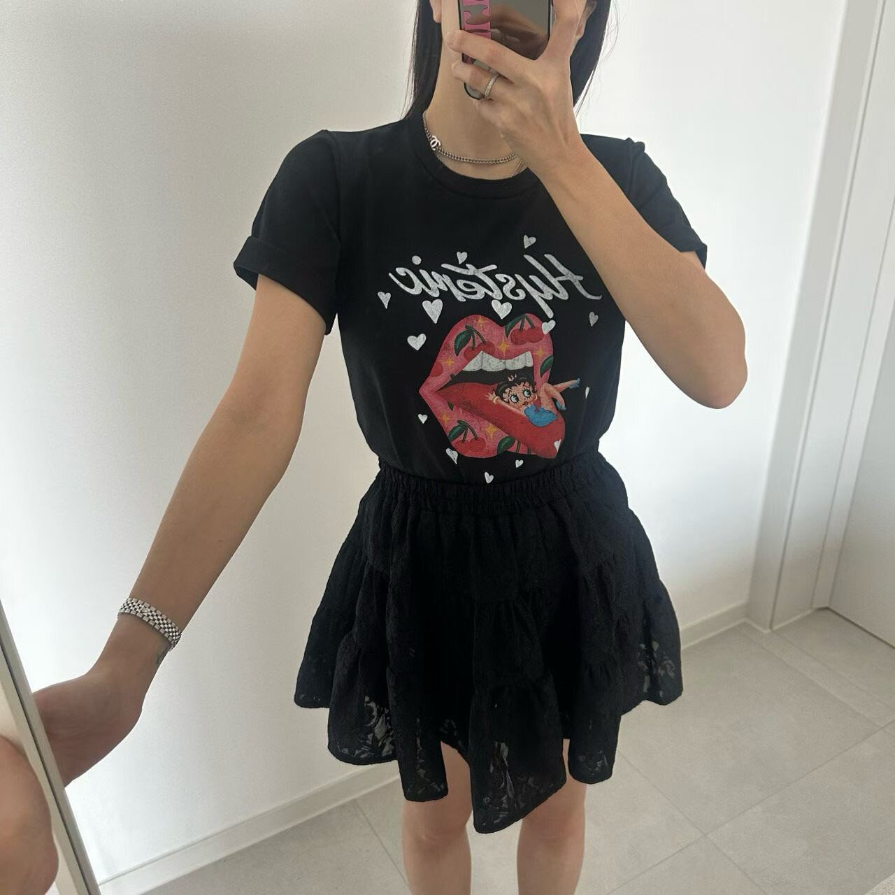 櫻桃嘴貝蒂短袖t