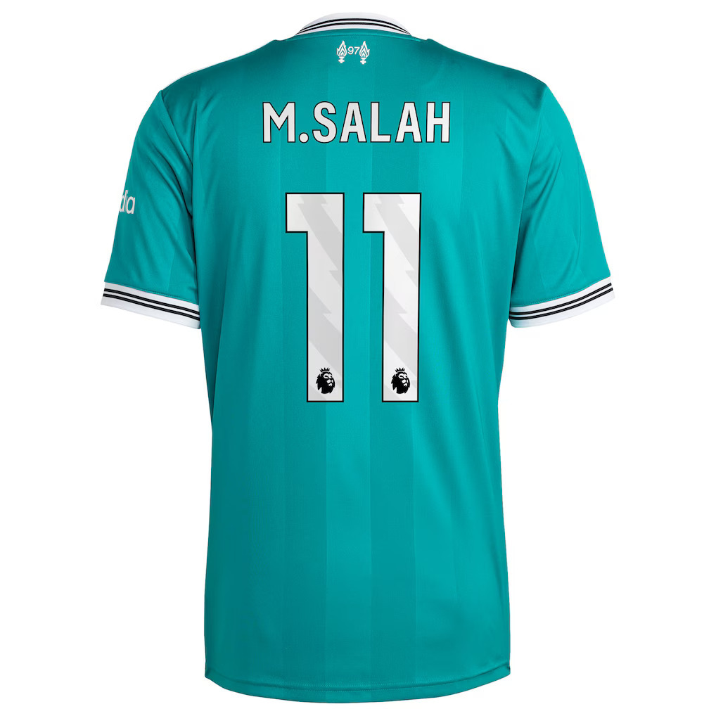 2025 Liverpool Third Away Shirt with 11 M.SALAH & Patch