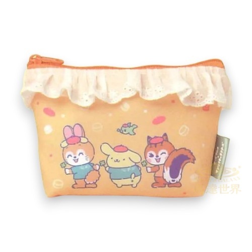 IP4 扭蛋-Kuppy Ramune x Sanrio 角色收納包- 蕾絲小包（黃色）
