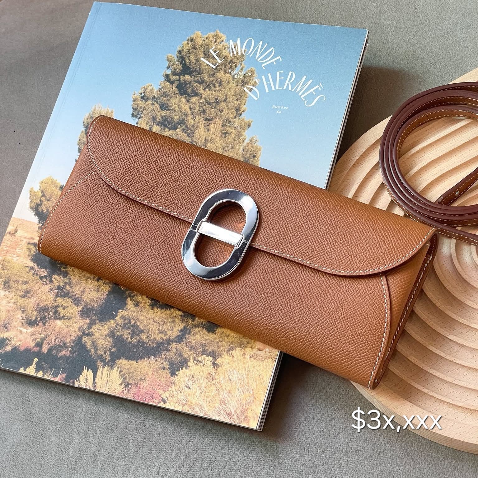 Preloved Hermes Maillon-to-go Epsom Leather Gold PHW  HK$3x,xxx  (HK$2,000 即時落訂)