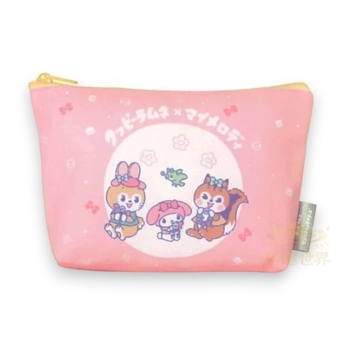IP4 扭蛋-Kuppy Ramune x Sanrio 角色收納包-側邊小包（粉紅色）