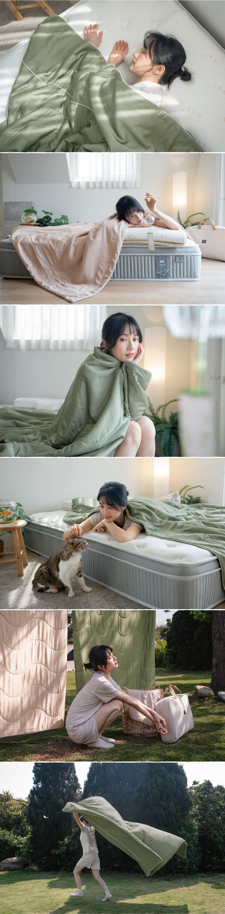 大島樂眠冰絲裸膚涼被品牌情境圖