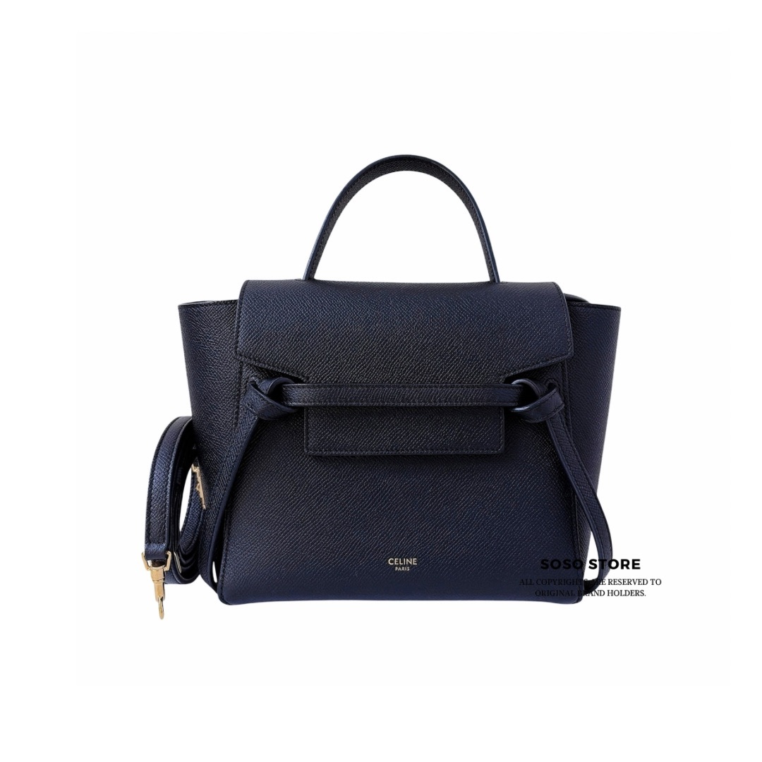 Celine Belt Bag - Black / GHW