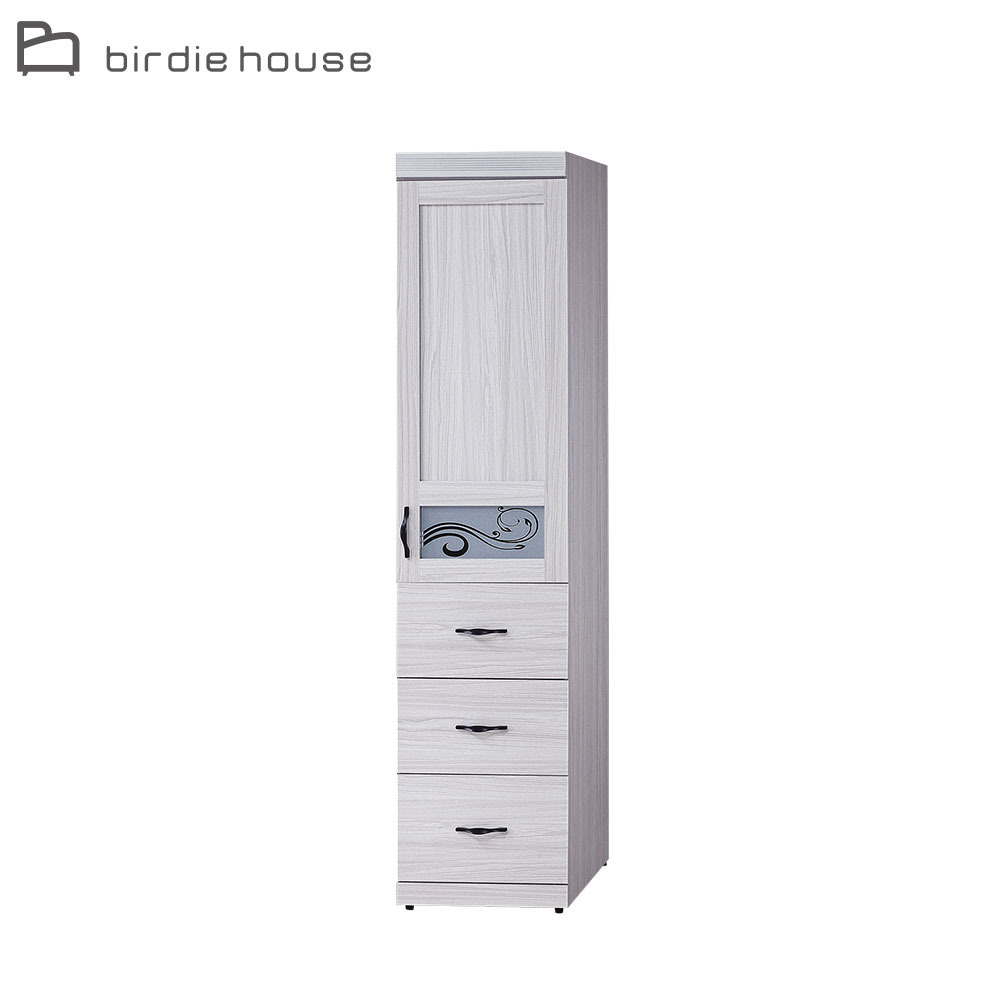 柏蒂家居-克勞1.5尺一門三抽隙縫衣櫃/衣櫥