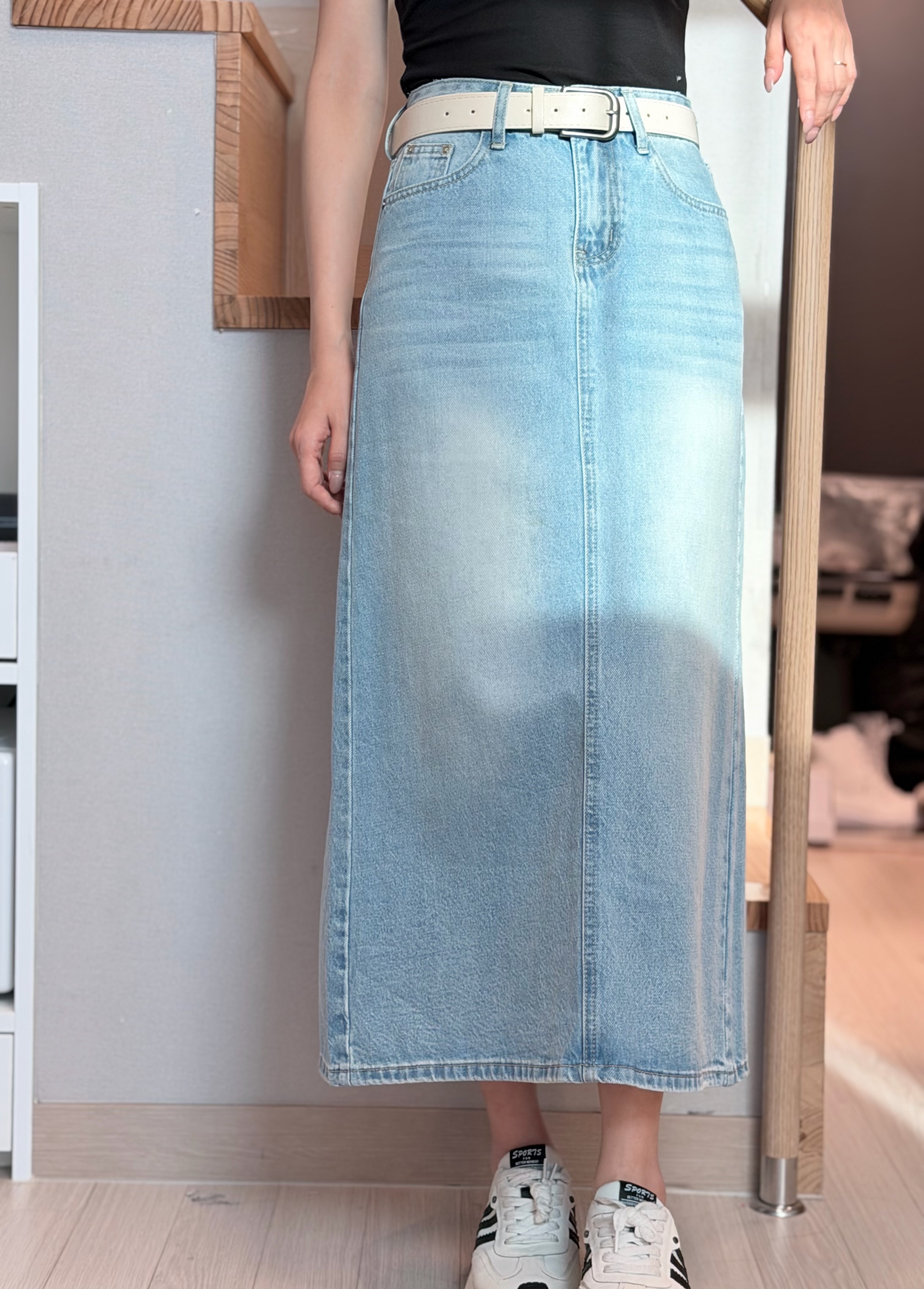 SK#8491 🤍H版型牛仔裙