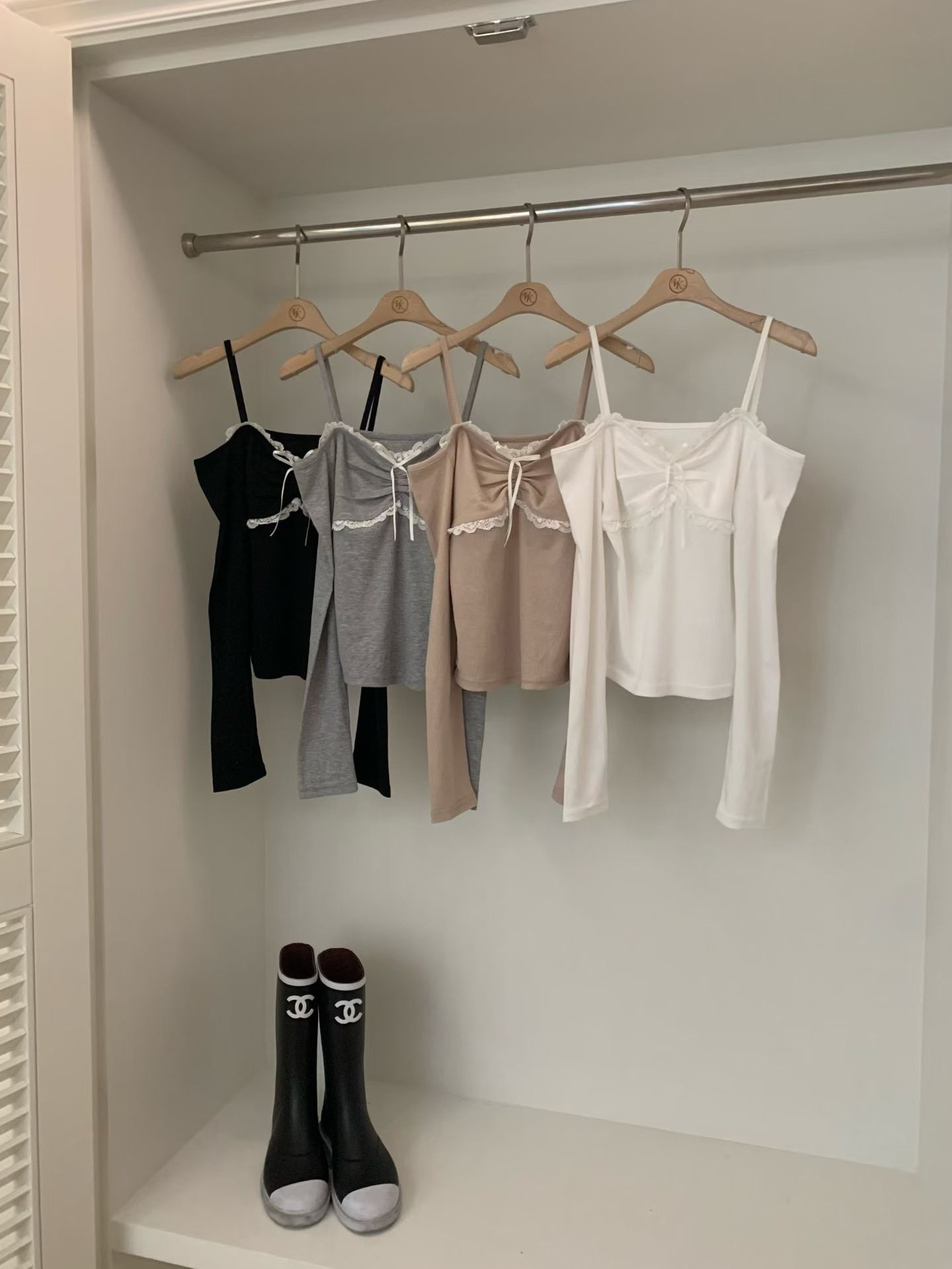 韓國小可愛貝殼蕾絲上衣