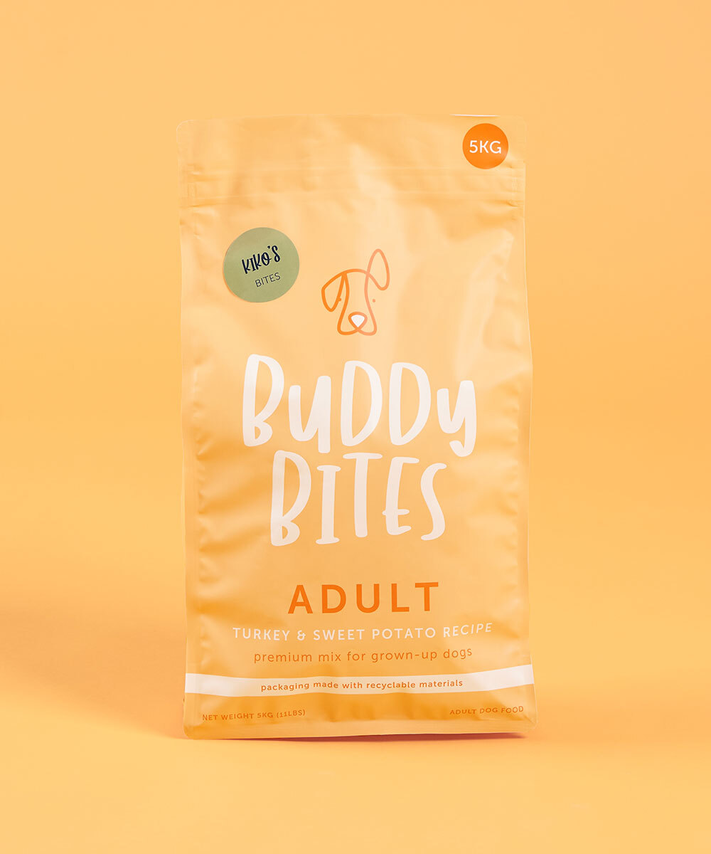 Buddy Bites成犬火雞甜薯乾狗糧 2KG