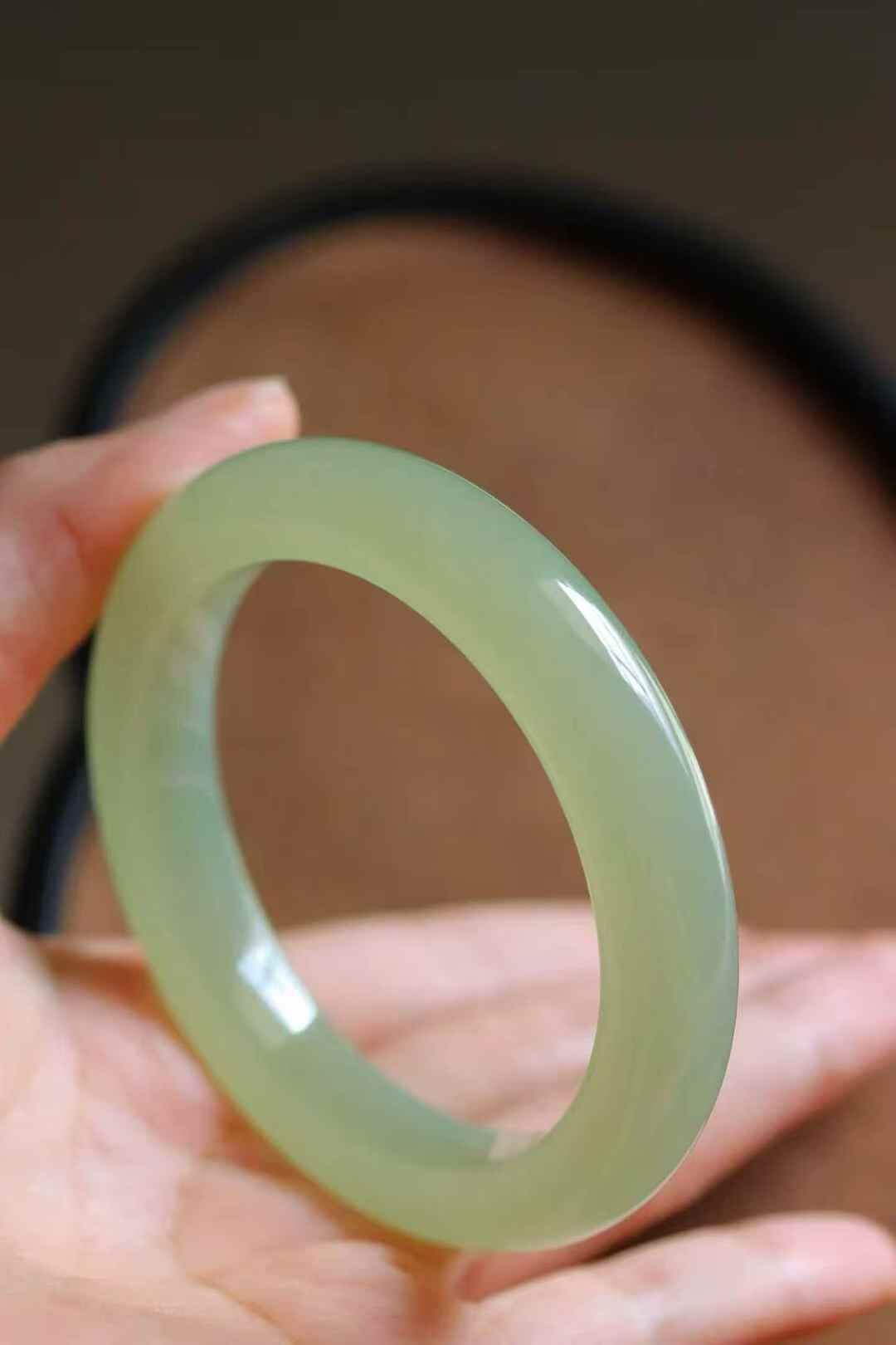 320746 58mm翡翠高冰晴水手鐲 (56-58)