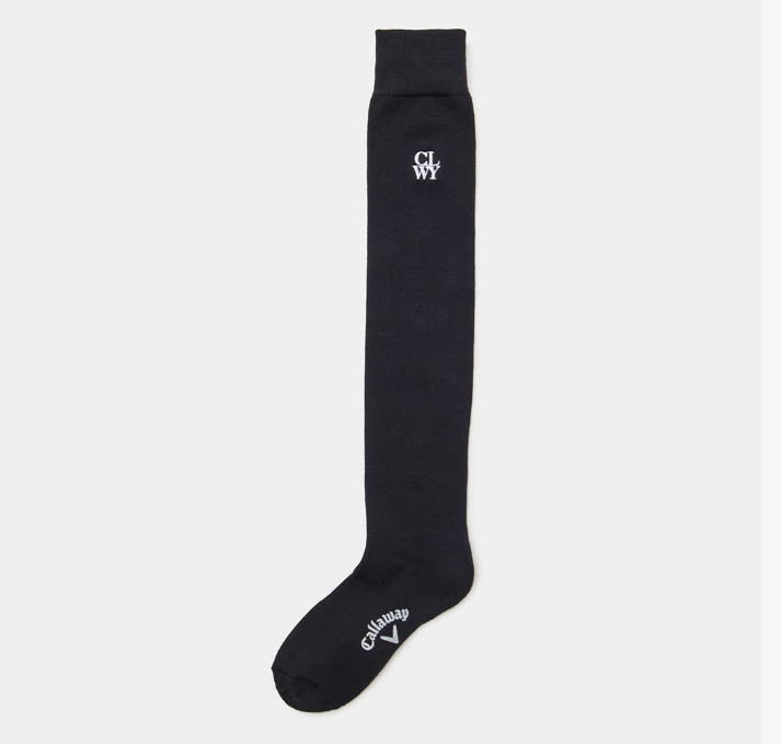 經典款 Logo 膝上長筒襪 (女款)