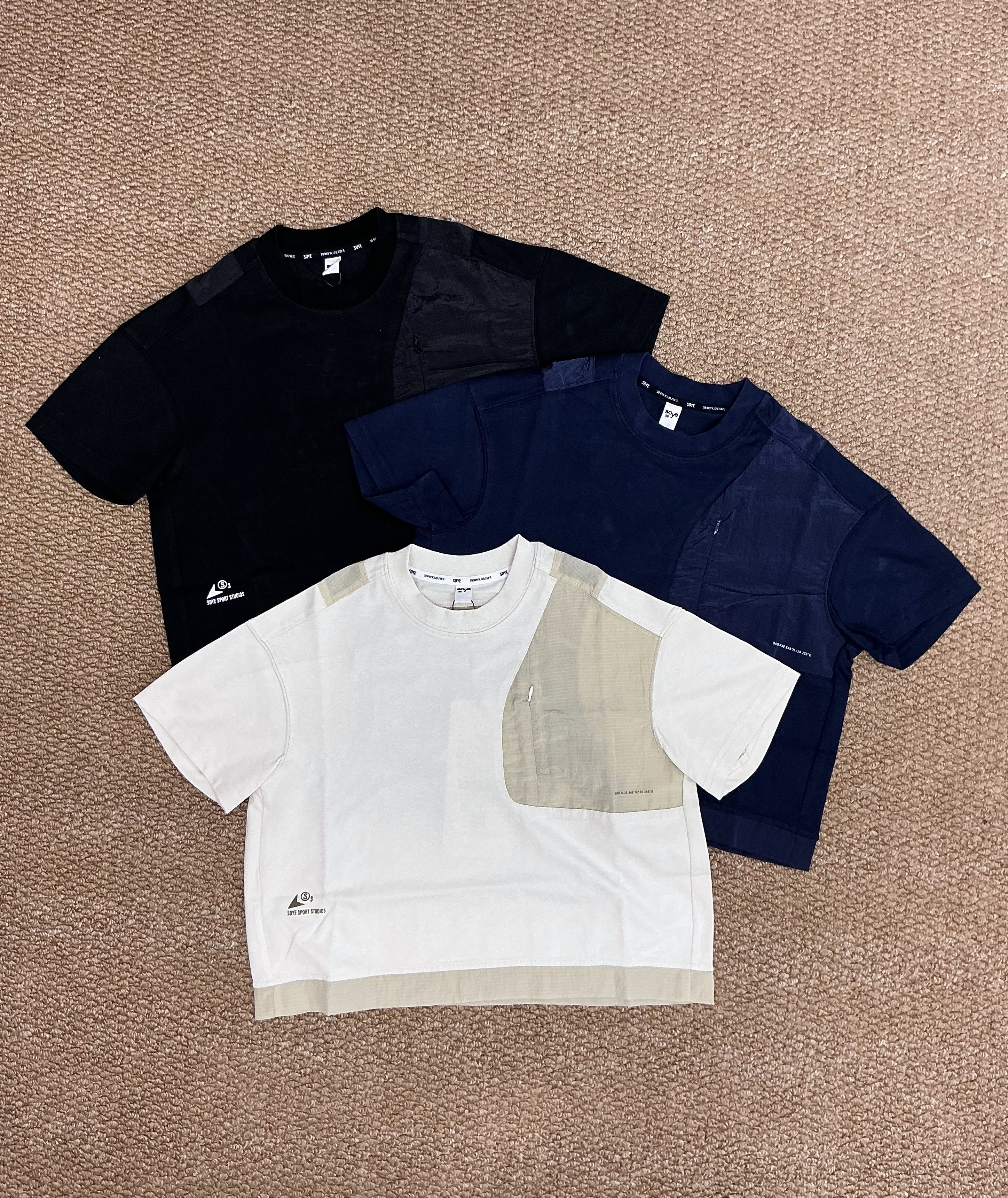 A04704設計師品牌拼接上衣