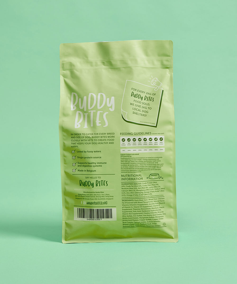 Buddy Bites 成犬鴨肉乾狗糧 2KG